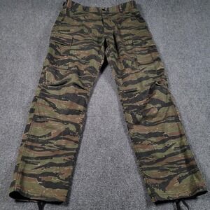 Rothco BDU Pants Mens Medium Regular Green Tiger Camo Cargo Adjustable Waist